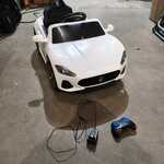 Kinder Maserati op Accu ca. 120 cm lang, wit