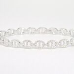 Tennisarmband met diamanten schakels met 157 diamanten