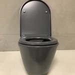 Hangtoilet incl. zitting, mat grijs
