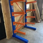 Draagarmstelling Heda, 1 Sectie’s , blauw/oranje