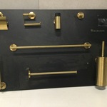 Toiletaccessoires op bord WB, goud koper