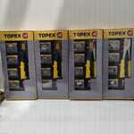 4x 6-Delige popnageltangen Topex, geel/chroom