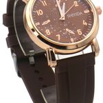 Ca. 10x Horloge SHIYIDA, Rubber Strap Brown