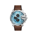 Diesel Mega Chief Series Horloge voor heren met leren band