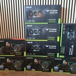 8x Videokaart, Asus & Gigabyte, Geforce RTX 4090