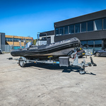 RIB boot, NARWHAL, HD 580, met buitenboordmotor, HONDA BF100 op boottr