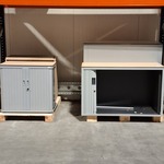 3x Jaloeziekast en 1x draaideurkast