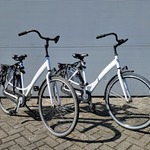 2x Damesfiets, Wit