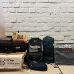 9x Fietsaccessoires w.o. stuurtas, fietsmand, fietstas W.o. Agu, Abus,