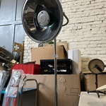 Vintage industriële staande lamp