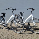2x Damesfiets, Wit
