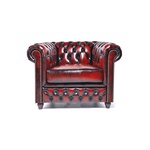 Fauteuil Chesterfield, Brighton, rood