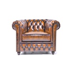 Fauteuil Chesterfield, Brighton, bruin