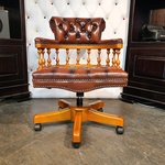 Bureaustoel Chesterfield, Captain, bruin