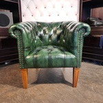 Fauteuil Chesterfield, Club Chair, groen