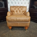 Fauteuil Chesterfield, Bolton, bruin