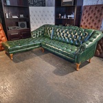 Hoekbank Chesterfield, Acme, groen