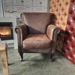 Fauteuil Chesterfield, Southfolk, bruin