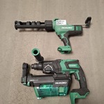 Accu klopboormachine met kitpistool Hikoki