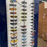 Ca. 100x Partij sport-/racefietsbrillen incl. display