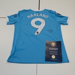 Erling Braut Haaland shirt  –  Manchester City Puma, blauw, gesigneerd