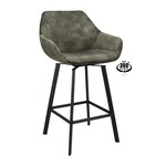 2x Luxe roterende barkruk, 80, adore  green