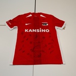 Voetbalshirt AZ Alkmaar Nike, rood, gesigneerd, M