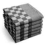 Ca. 288x Professionele horeca theedoek, blauw/zwart
