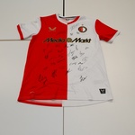 Voetbalshirt Feyenoord Castore, rood/wit, gesigneerd, L