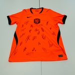 Voetbalshirt  –  Nederlands Elftal Nike, oranje, gesigneerd, L