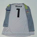 Wedstrijd gedragen Manuel Neuer shirt  –  Duitsland Adidas, geel/grijs