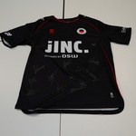 Voetbalshirt Excelsior Robey, zwart/wit, gesigneerd, L