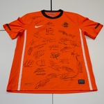 Voetbalshirt – Nederlands Elftal, Nike, oranje, gesigneerd, L, WK 2010