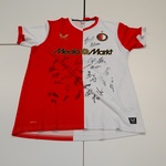 Voetbalshirt Feyenoord Castore, rood/wit, gesigneerd, S