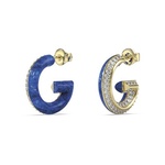 Guess Jewellery JUBE05436JWYGBLTU Oorbellen Goudkleurig Blauw
