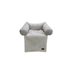Designed by Lotte Ribbed Hondenkussen Licht Grijs