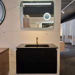 Badmeubel WD, mat zwart 3D front