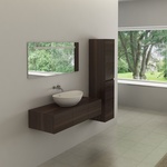 Badkamermeubel Vonato, Luxury 110, donker hout decor