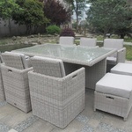 Diningset Vonato, Chic , cremekleurig