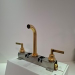 Wastafelkraan Xenz, Grace, goud geborsteld