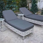 2x Ligbed, Vonato, Casera, Wit wicker