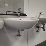 Wastafelset Geberit, glans wit