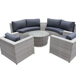 Diningset Vonato, Casual , lichtgrijs