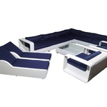 Loungeset Vonato, Zalvora, wit