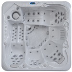Outdoor Spa Vonato, Lerano, sneeuwwit bad met antraciete skirts