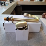 Fonteinkraan Piccolo, messing geborsteld