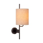 Lucide Magic Wandlamp 1xE27 Met USB oplaadpunt Zwart