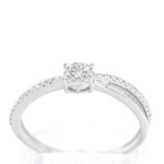 Witgouden ring met diamanten