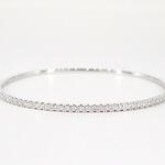 Witgouden armband met diamanten