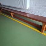 Vintage houten gymbank